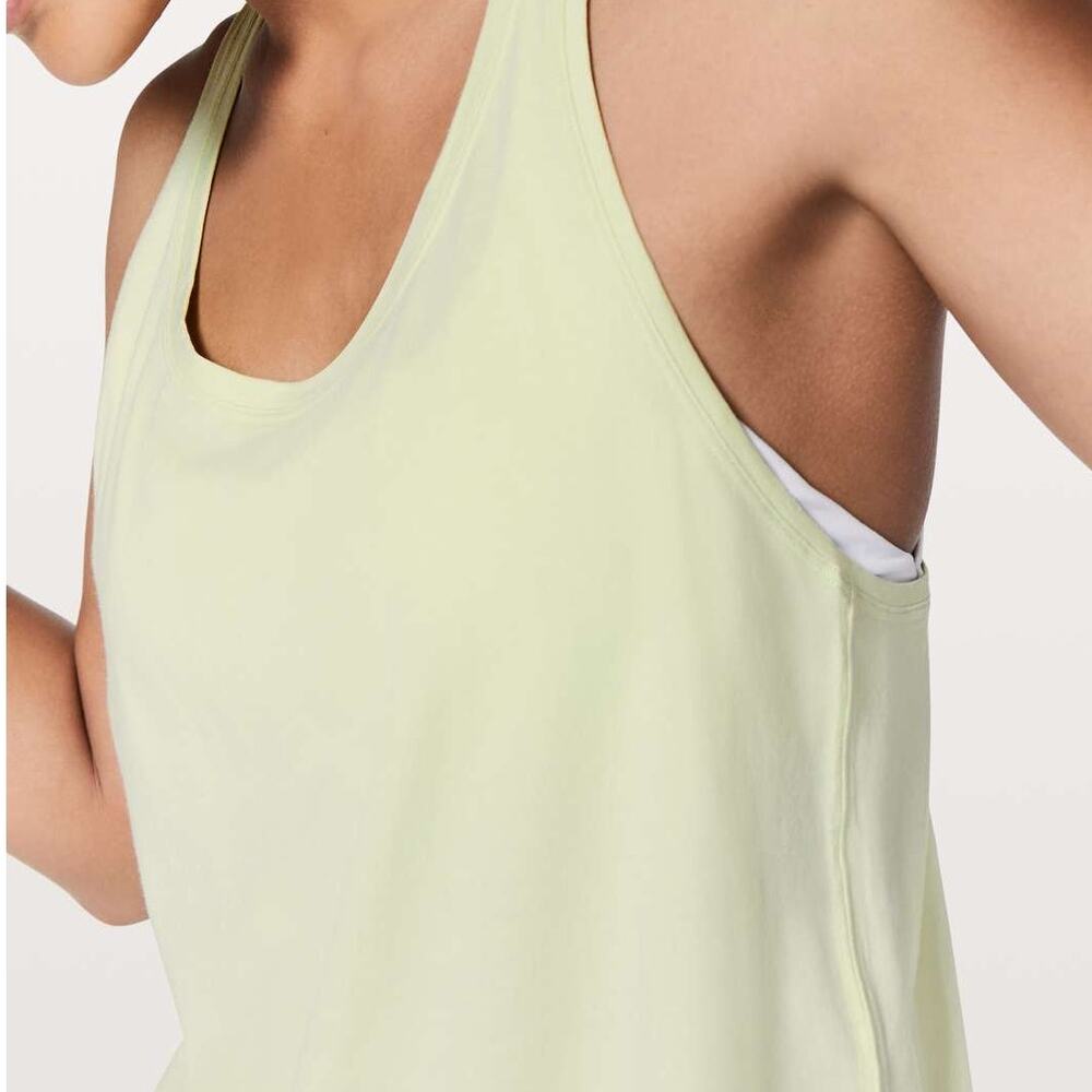 Lululemon Love Tank Top Pleated Dewy Pima Cotton - Picture 6 of 8